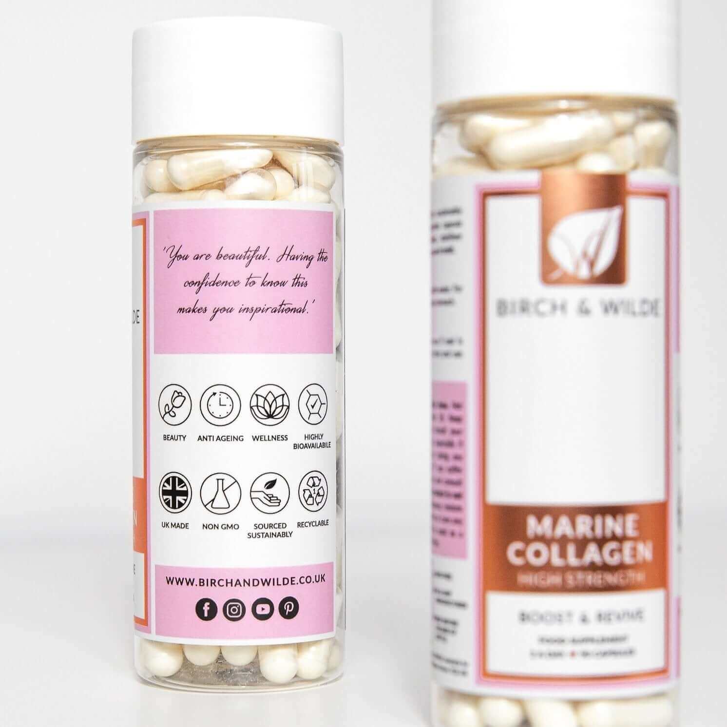 Marine Collagen Capsules x 90 | 1200mg Daily Dose